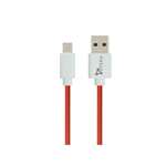 Syska USB Type C Cable CCCT30 30Watts Turbo Charge and Sync with 1m (Red White)